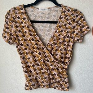 Floral Short Sleeve Top by Rebellious Dreamer